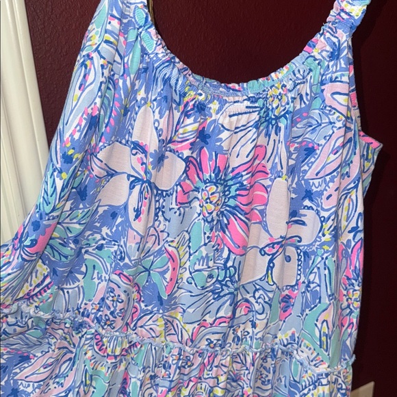 Lilly Pulitzer LORO Floral tank swing Dress, size Large - Picture 4 of 7